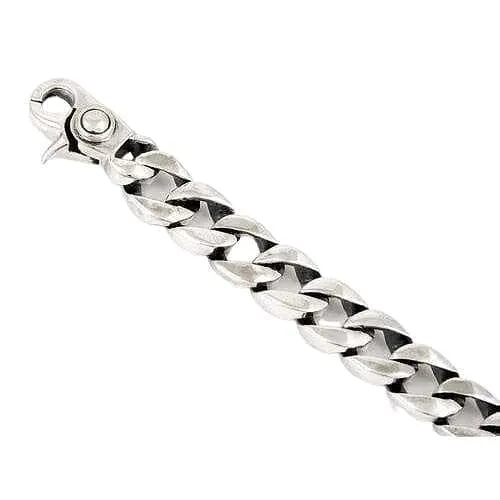 Figaro Link Chain Sterling Silver Bracelet