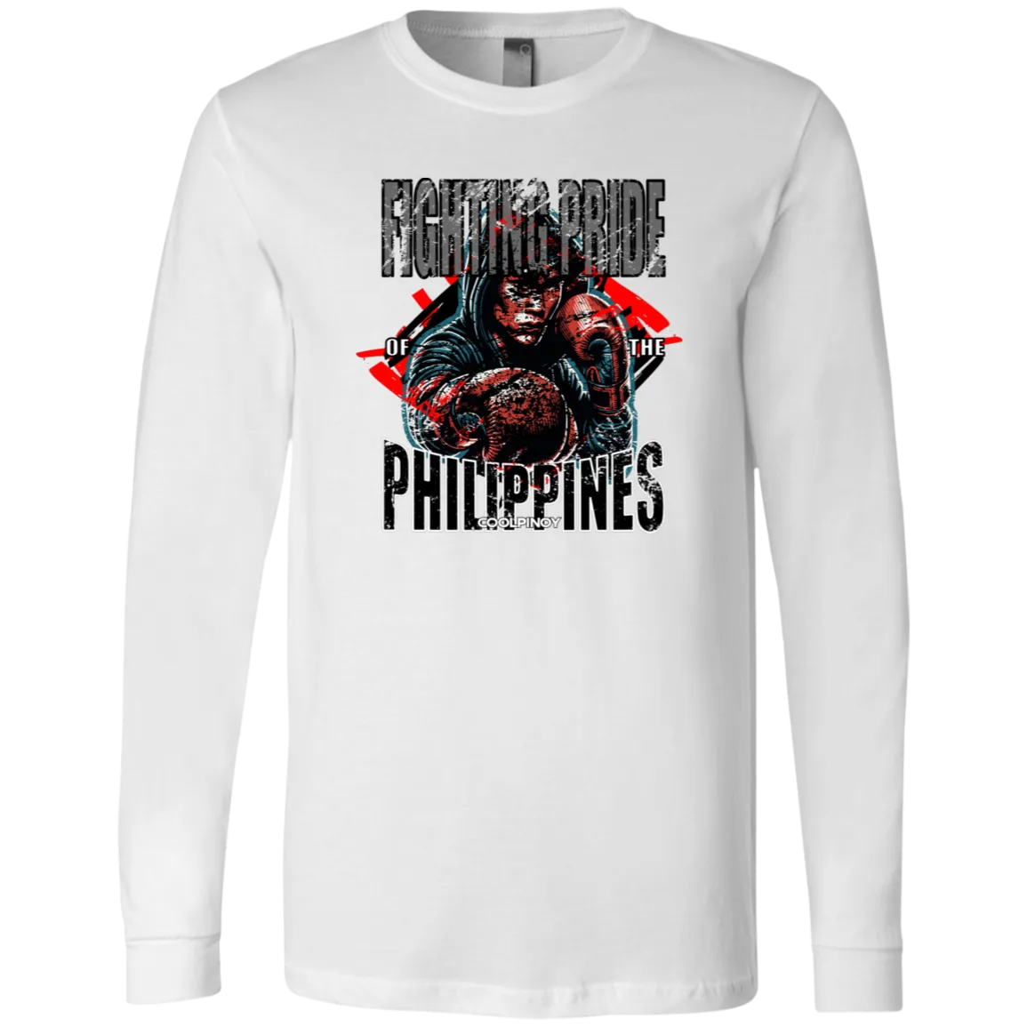 Fighting Pride Of The Philippines Boxing Unisex Jersey Long Sleeve T-Shirt