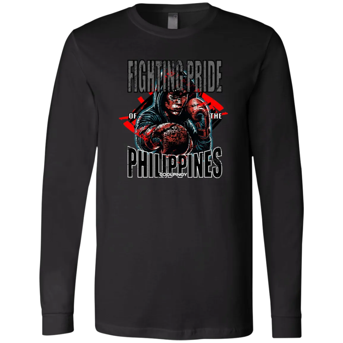 Fighting Pride Of The Philippines Boxing Unisex Jersey Long Sleeve T-Shirt