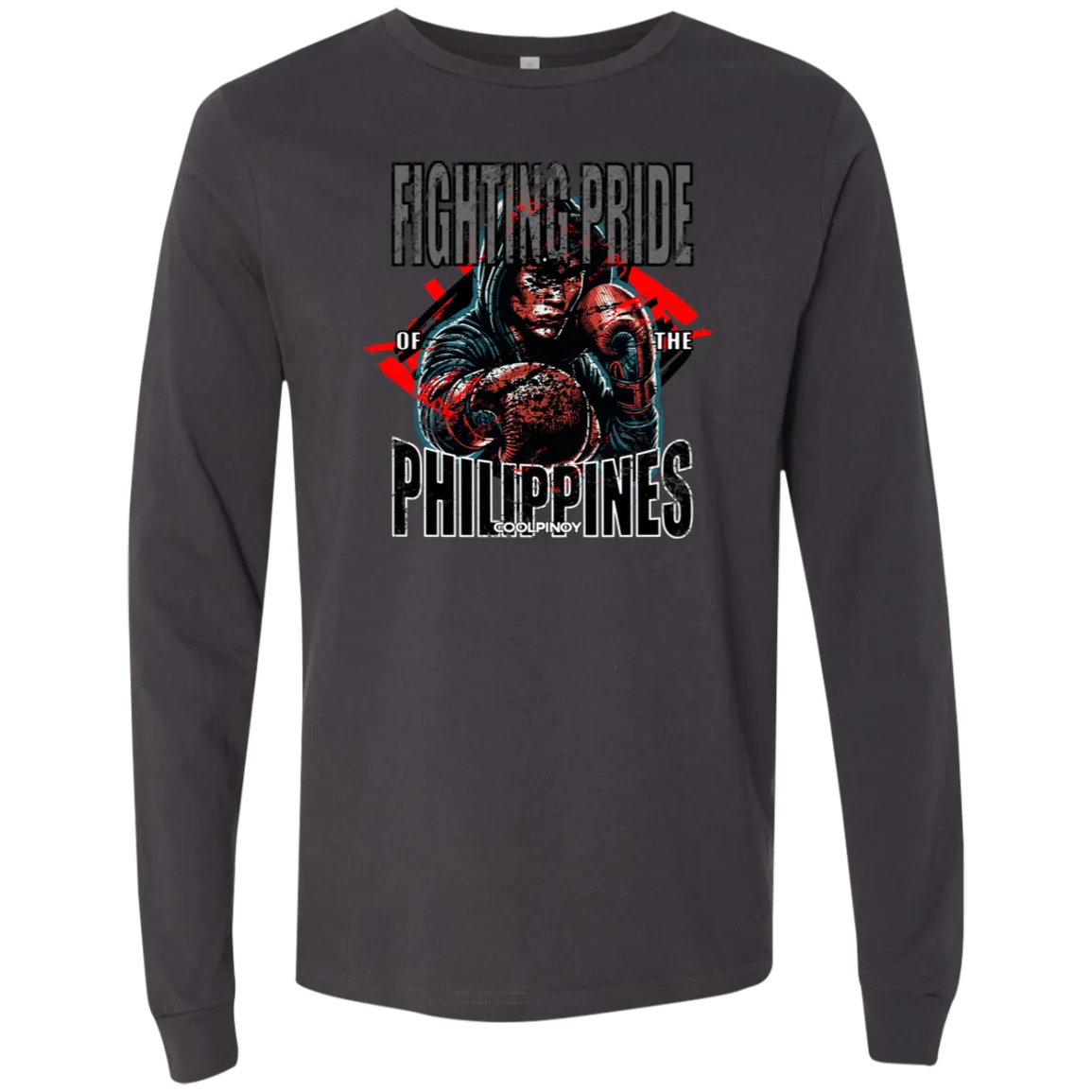 Fighting Pride Of The Philippines Boxing Unisex Jersey Long Sleeve T-Shirt