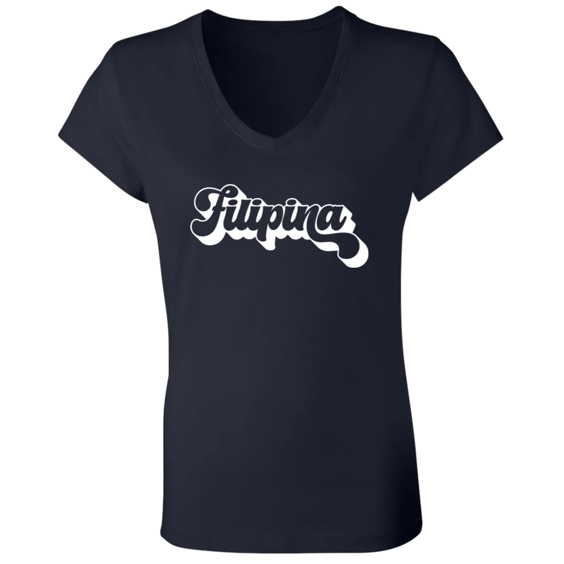 Filipina Chunky Ladies' Jersey V-Neck T-Shirt