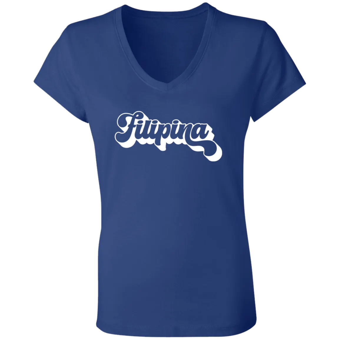 Filipina Chunky Ladies' Jersey V-Neck T-Shirt