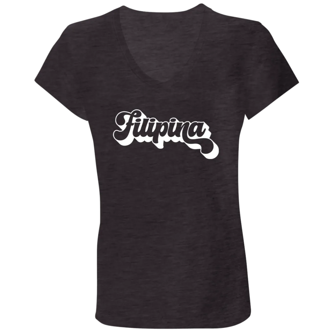 Filipina Chunky Ladies' Jersey V-Neck T-Shirt