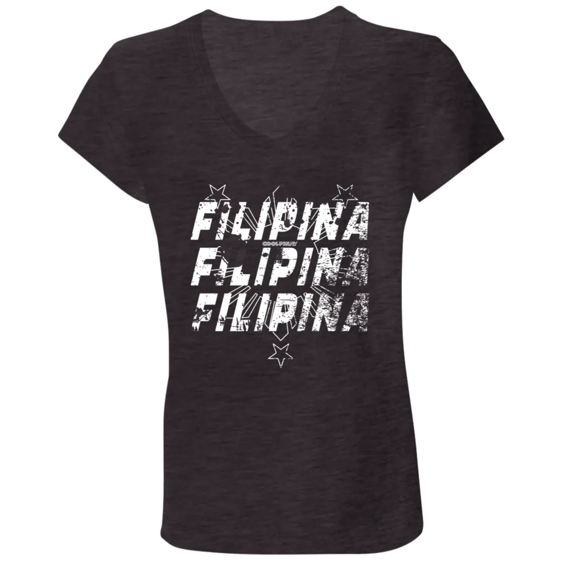 Filipina Filipina Filipina Ladies' Jersey V-Neck T-Shirt