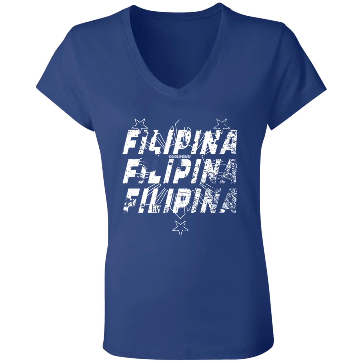 Filipina Filipina Filipina Ladies' Jersey V-Neck T-Shirt