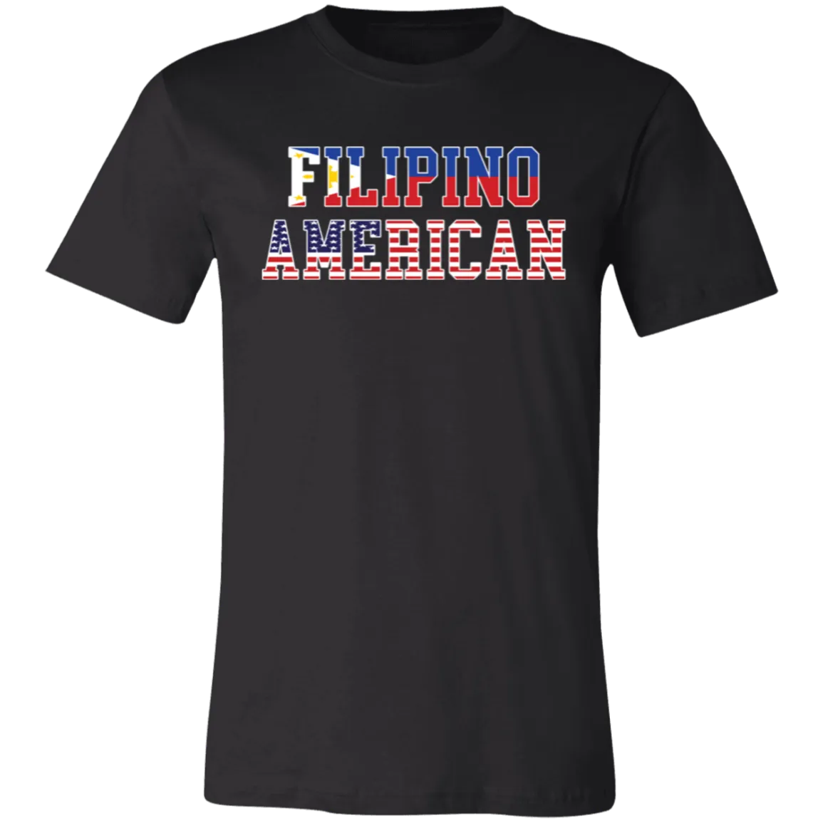 Filipino American Flags Unisex Jersey T-Shirt