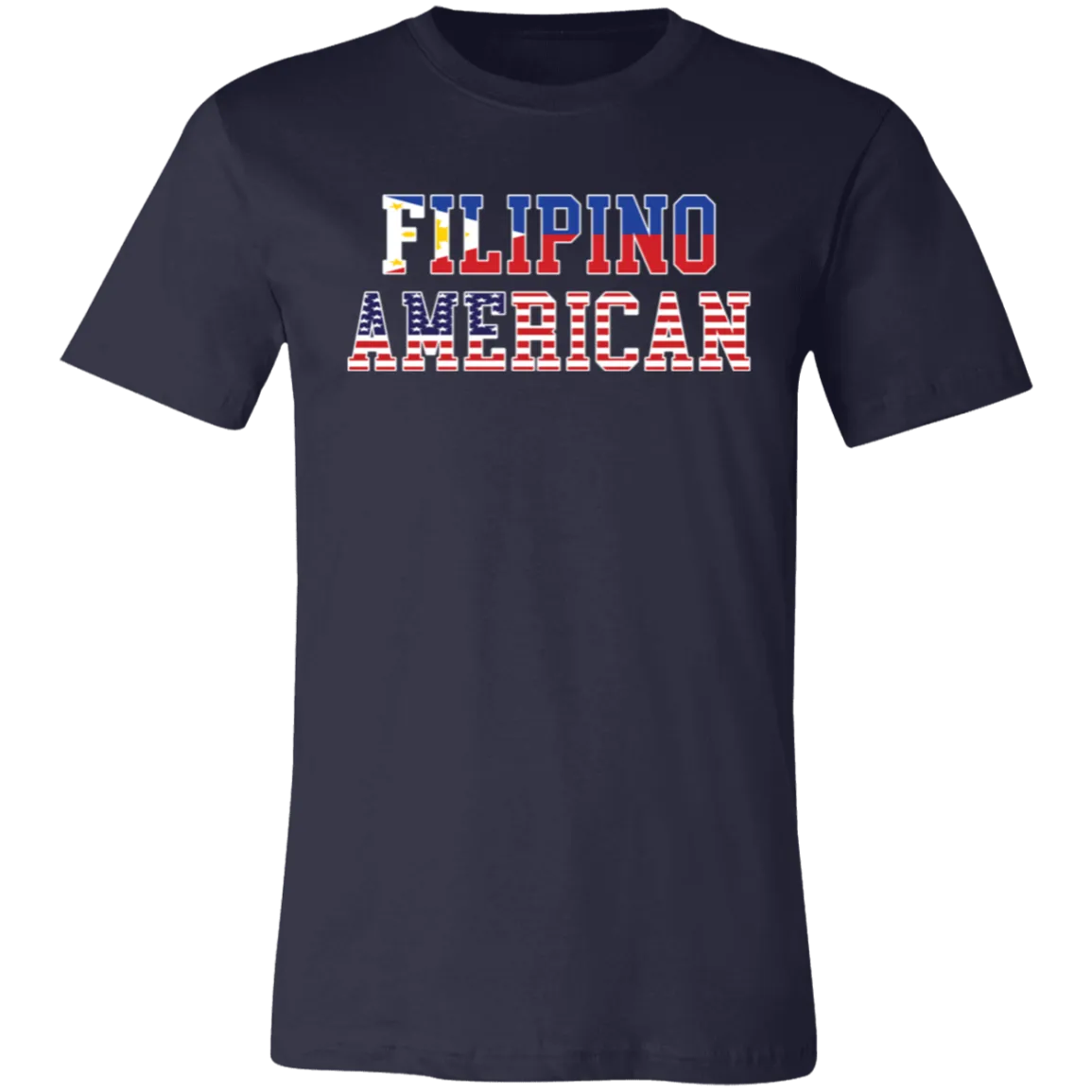 Filipino American Flags Unisex Jersey T-Shirt