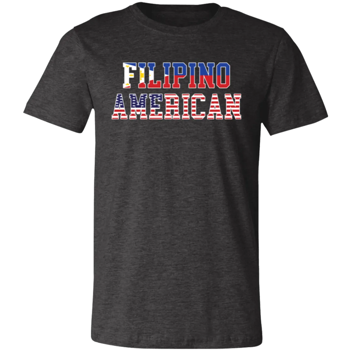 Filipino American Flags Unisex Jersey T-Shirt