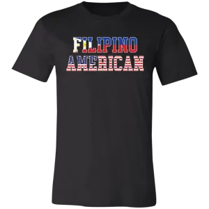 Filipino American Flags Unisex Jersey T-Shirt