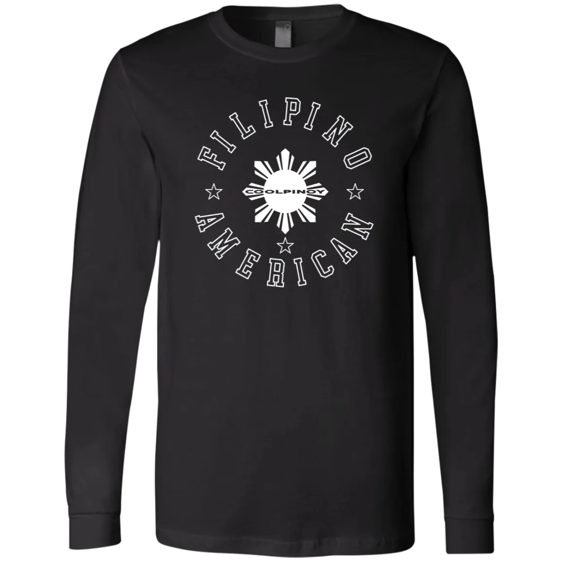 Filipino American White Sun Unisex Jersey Long Sleeve T-Shirt