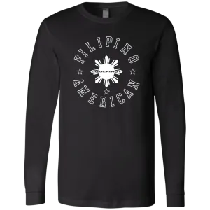 Filipino American White Sun Unisex Jersey Long Sleeve T-Shirt