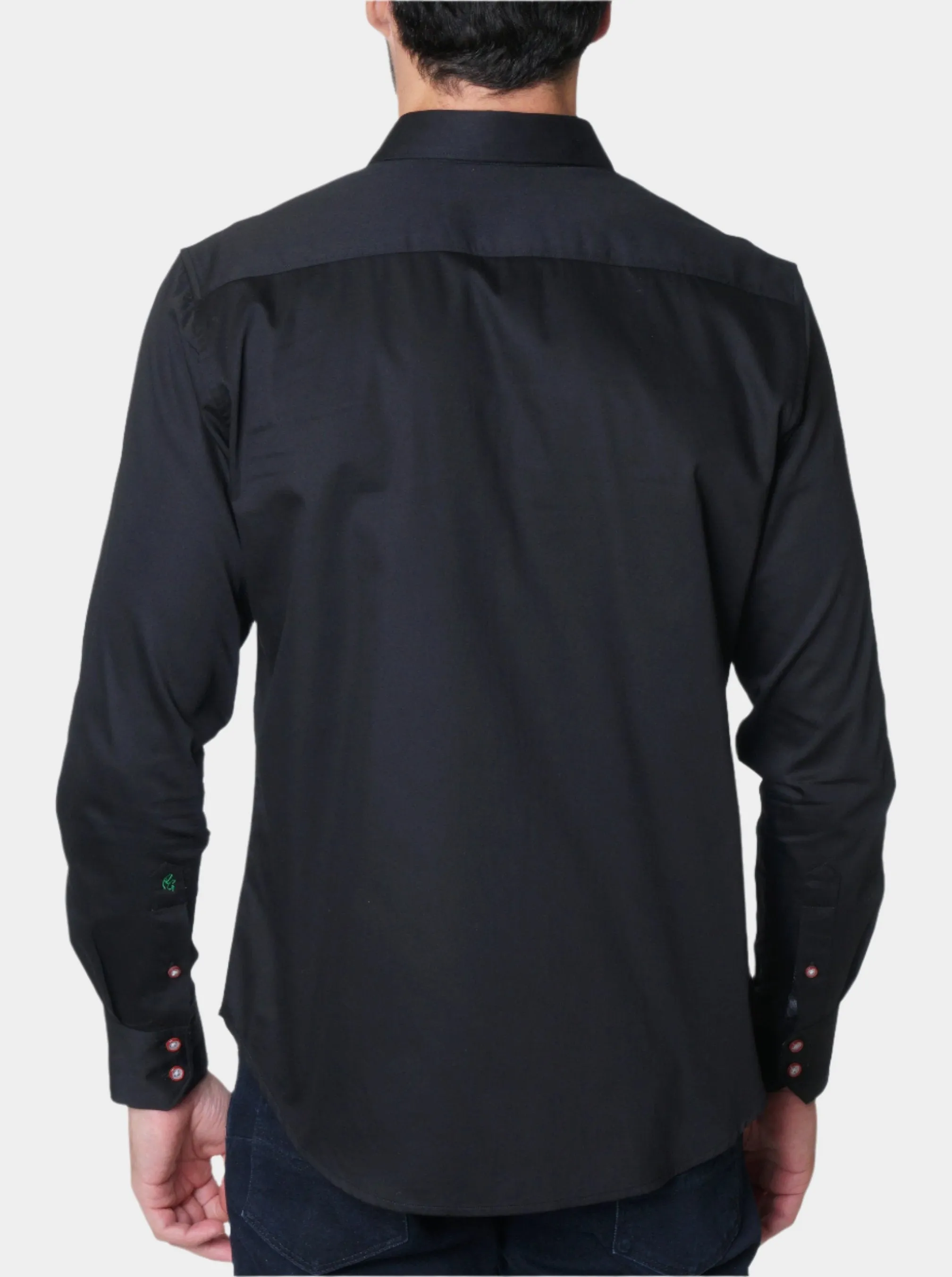FIREPLACE DRINKS LONG SLEEVE BUTTON DOWN SHIRT