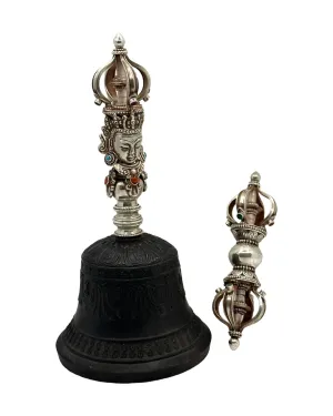 Five Prone Silver Bell and Vajra