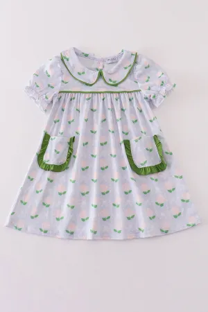 Floral Bow Print Dress