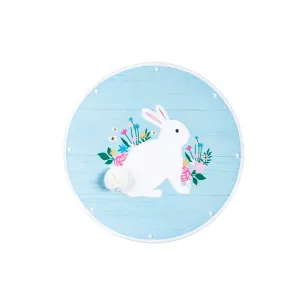 Floral Bunny Sassafras Switchable Door Décor Insert,2idi1826