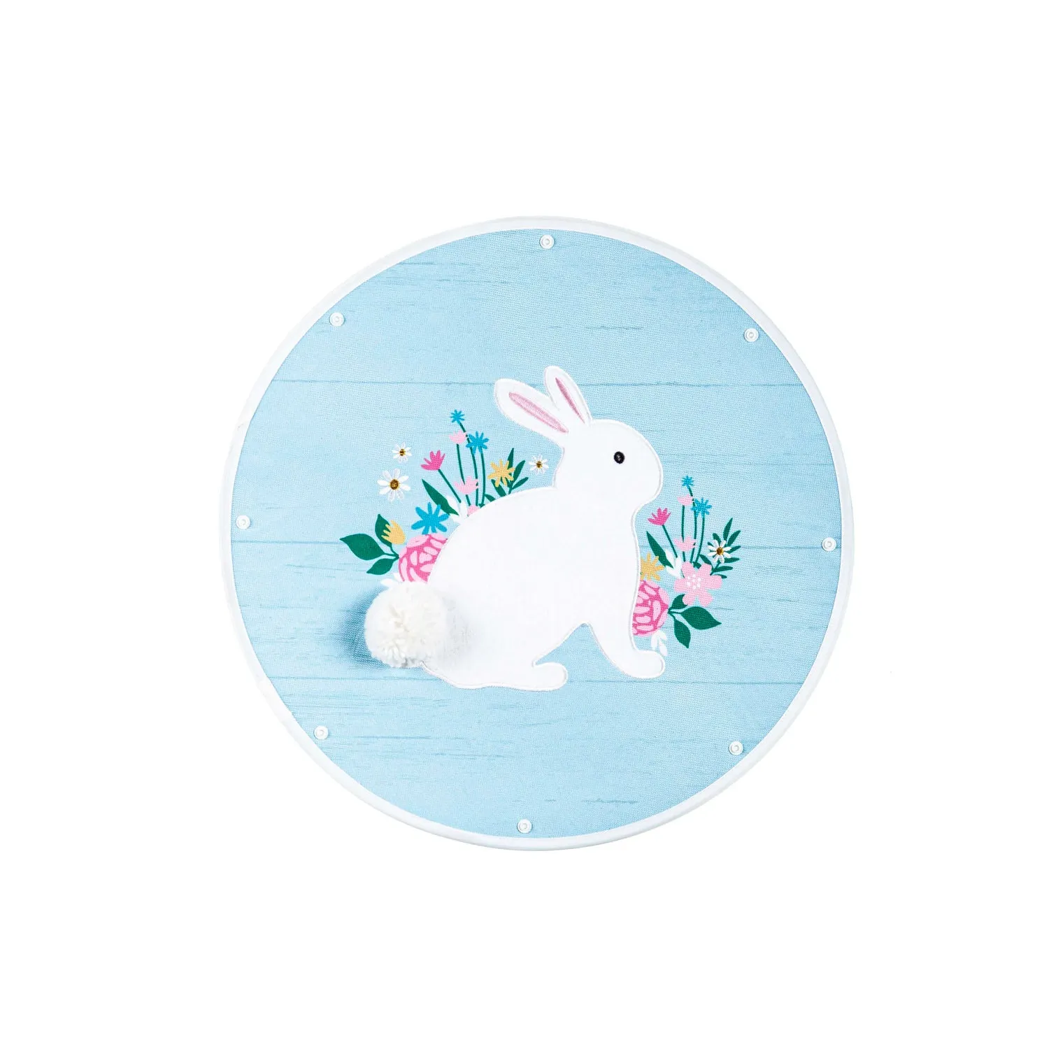 Floral Bunny Sassafras Switchable Door Décor Insert,2idi1826