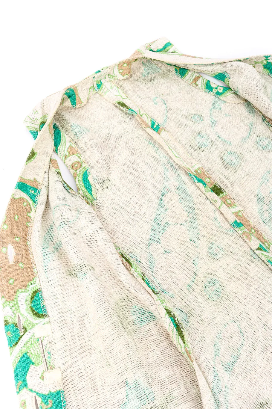 Floral Linen Duster Vest & Pant Set