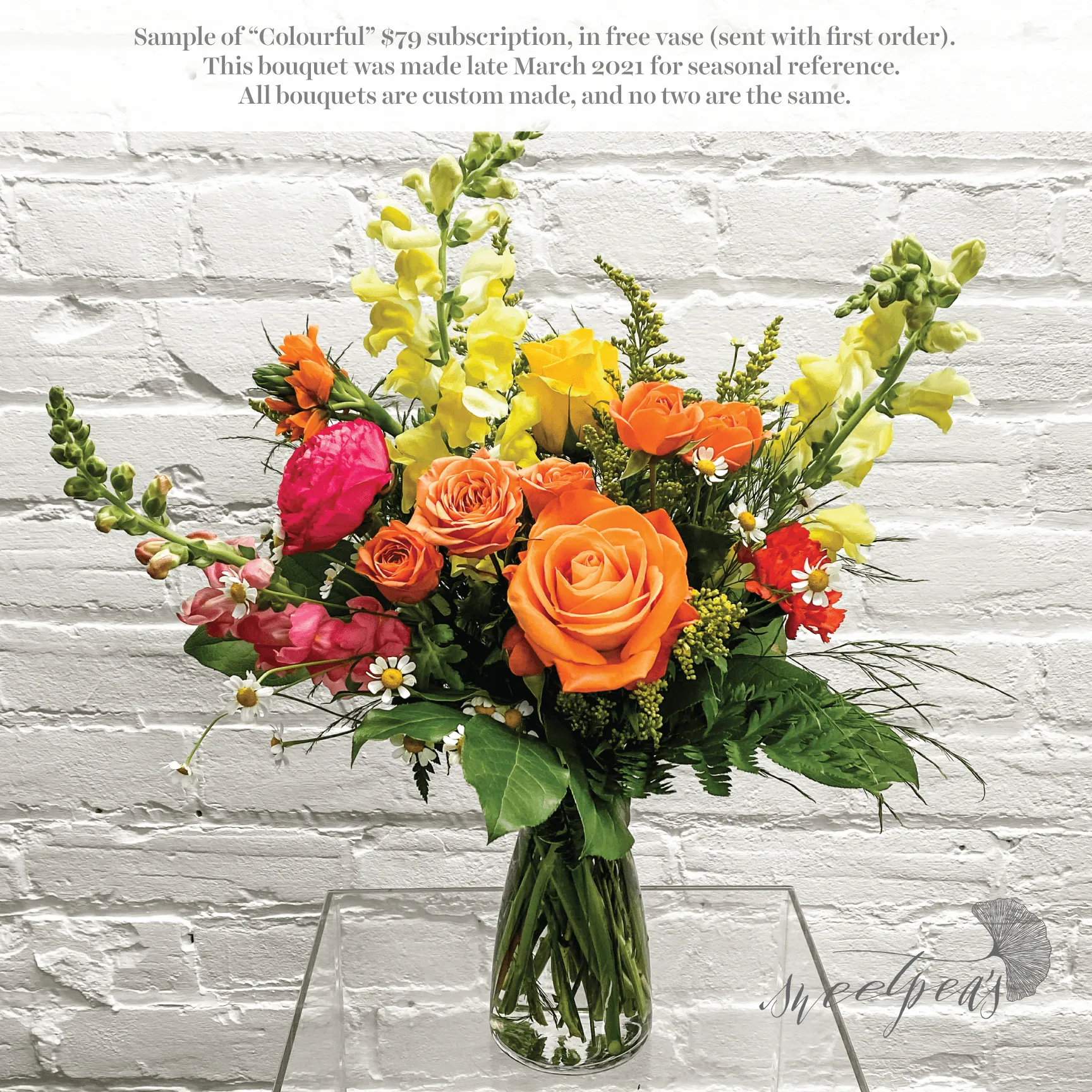 Floral Subscriptions - Colourful Bouquet (Standard)