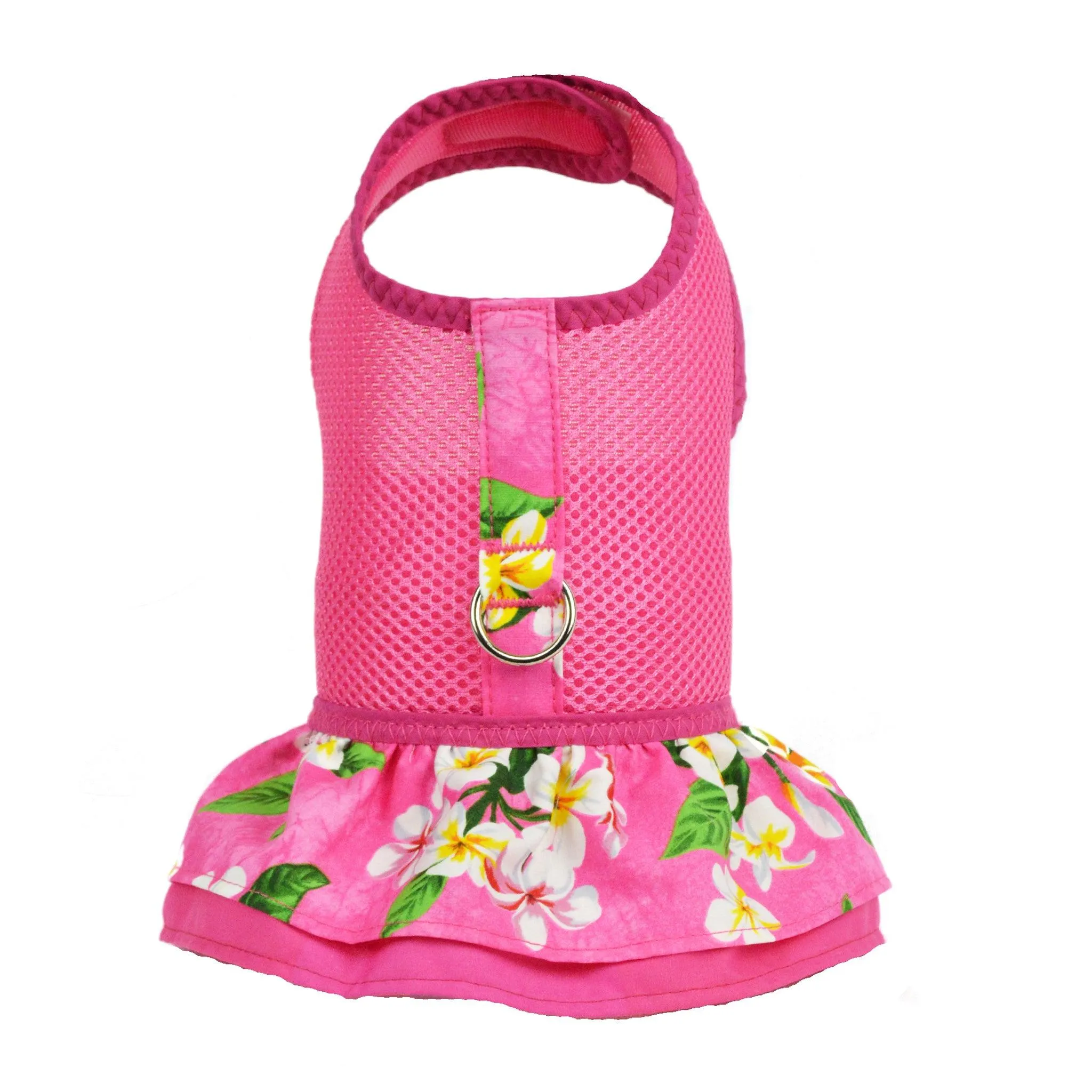 Fuchsia Hawaiian Ruffled Dog Harness