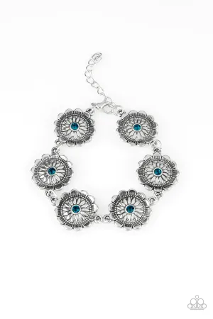 Funky Flower Child Blue Bracelet