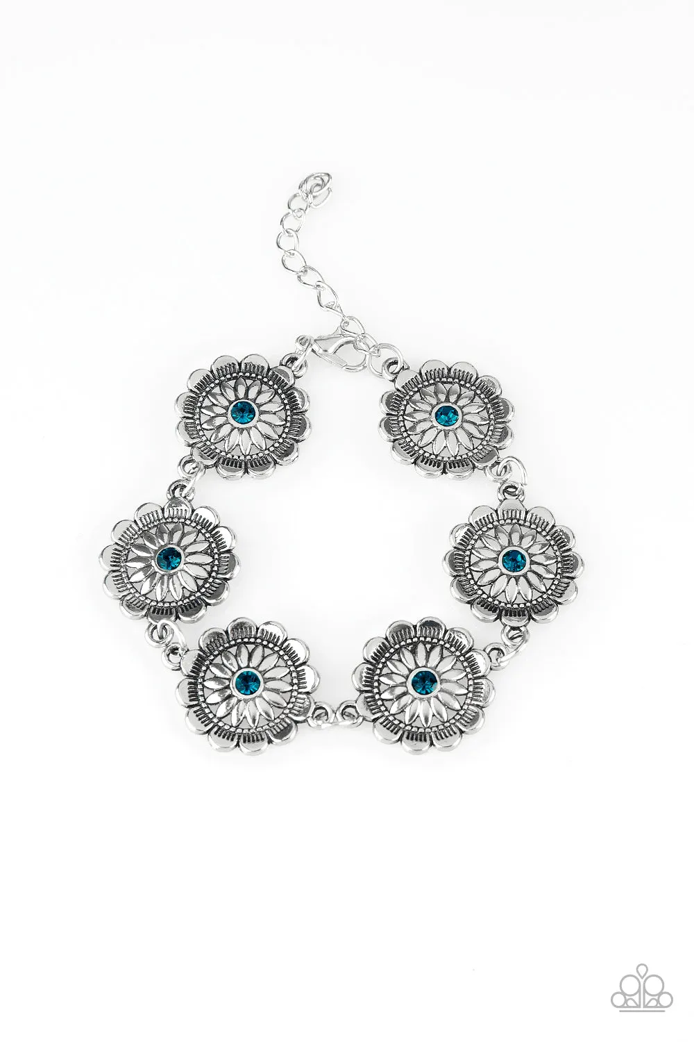 Funky Flower Child Blue Bracelet