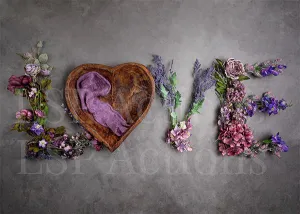 Gray Floral Love (Ana Brandt Digital)