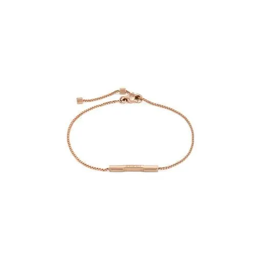 Gucci 18K Rose Gold Link To Love Bar Bracelet