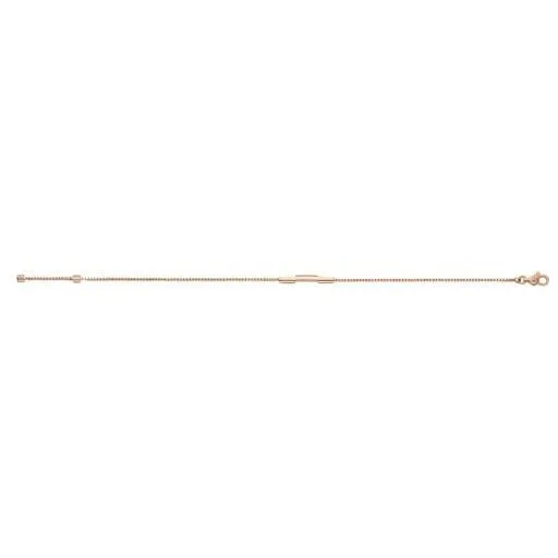 Gucci 18K Rose Gold Link To Love Bar Bracelet