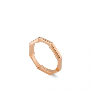 Gucci 18K Rose Gold Link To Love Ring
