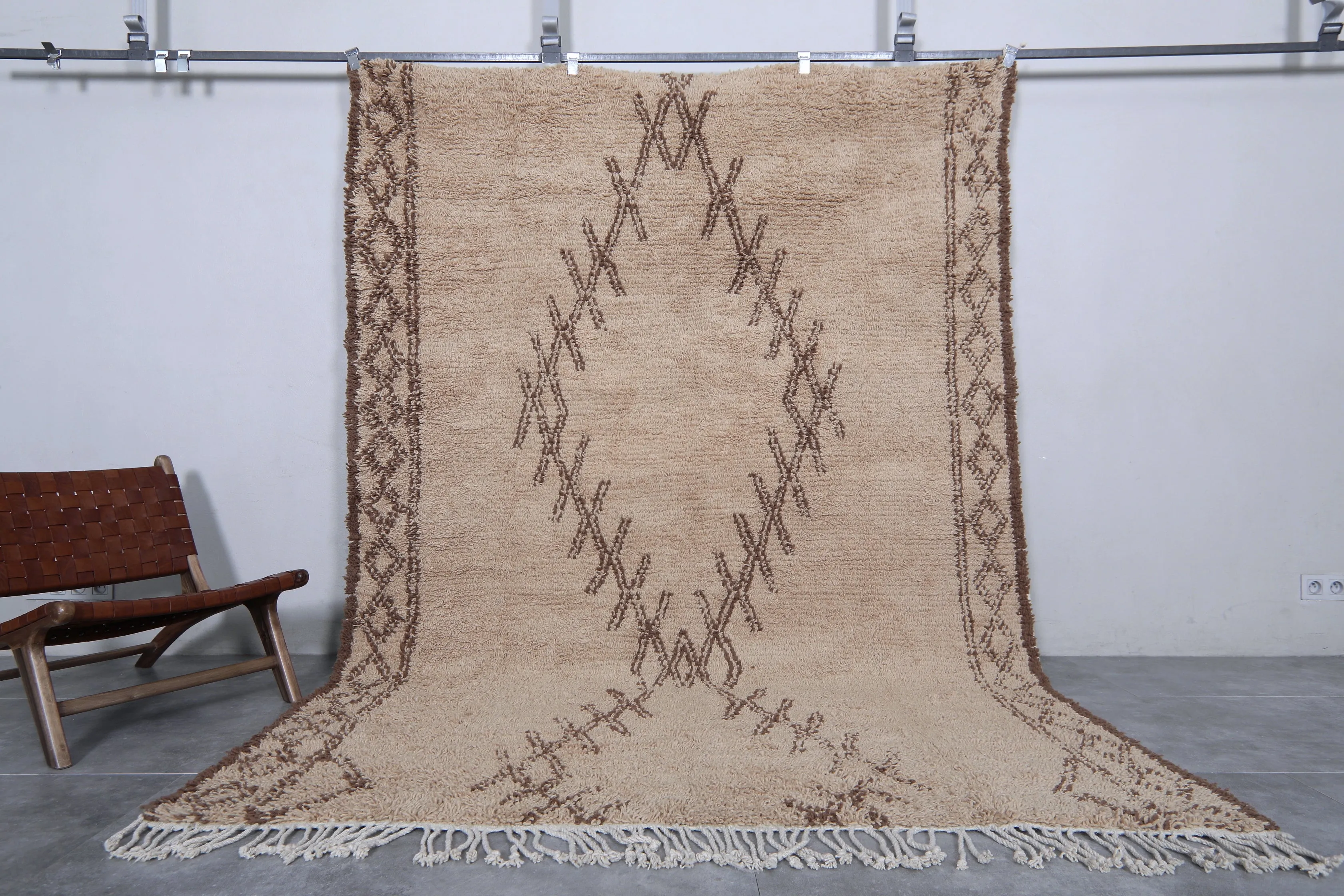 Hand knotted Moroccan rug - Custom rug - Wool rug