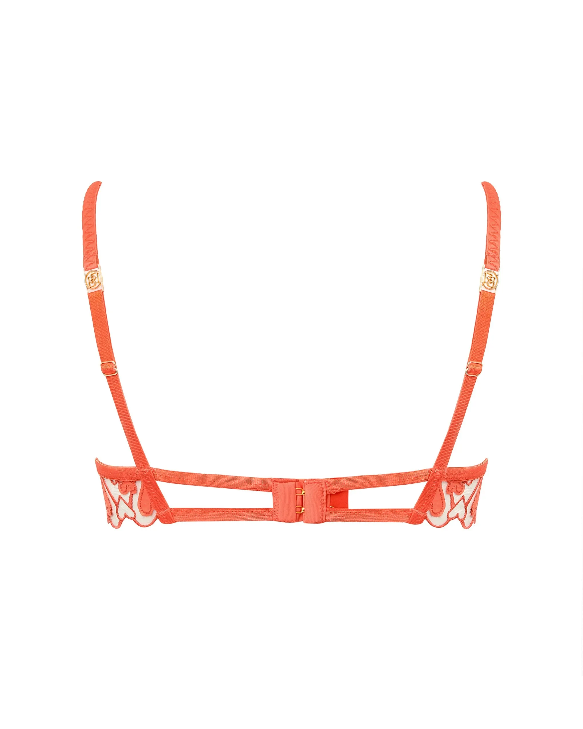 Harlow Wired Bra Hot Coral/Sheer