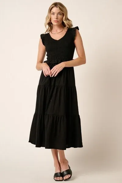 Hazel Blues® |  Mittoshop Smocked Ruffled Tiered Midi Dress