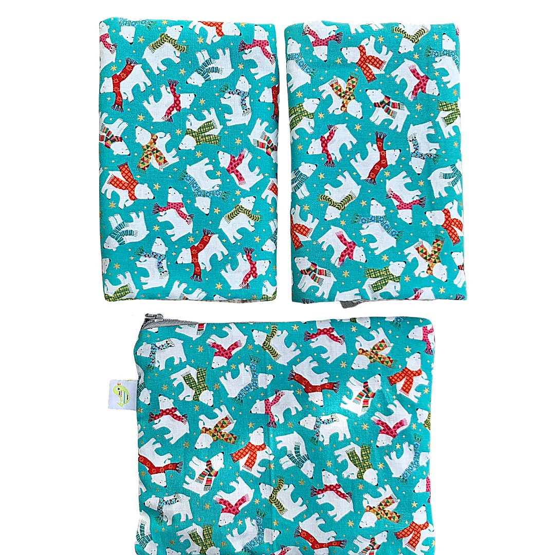 Holiday Drool Pad/Pouch Bundles