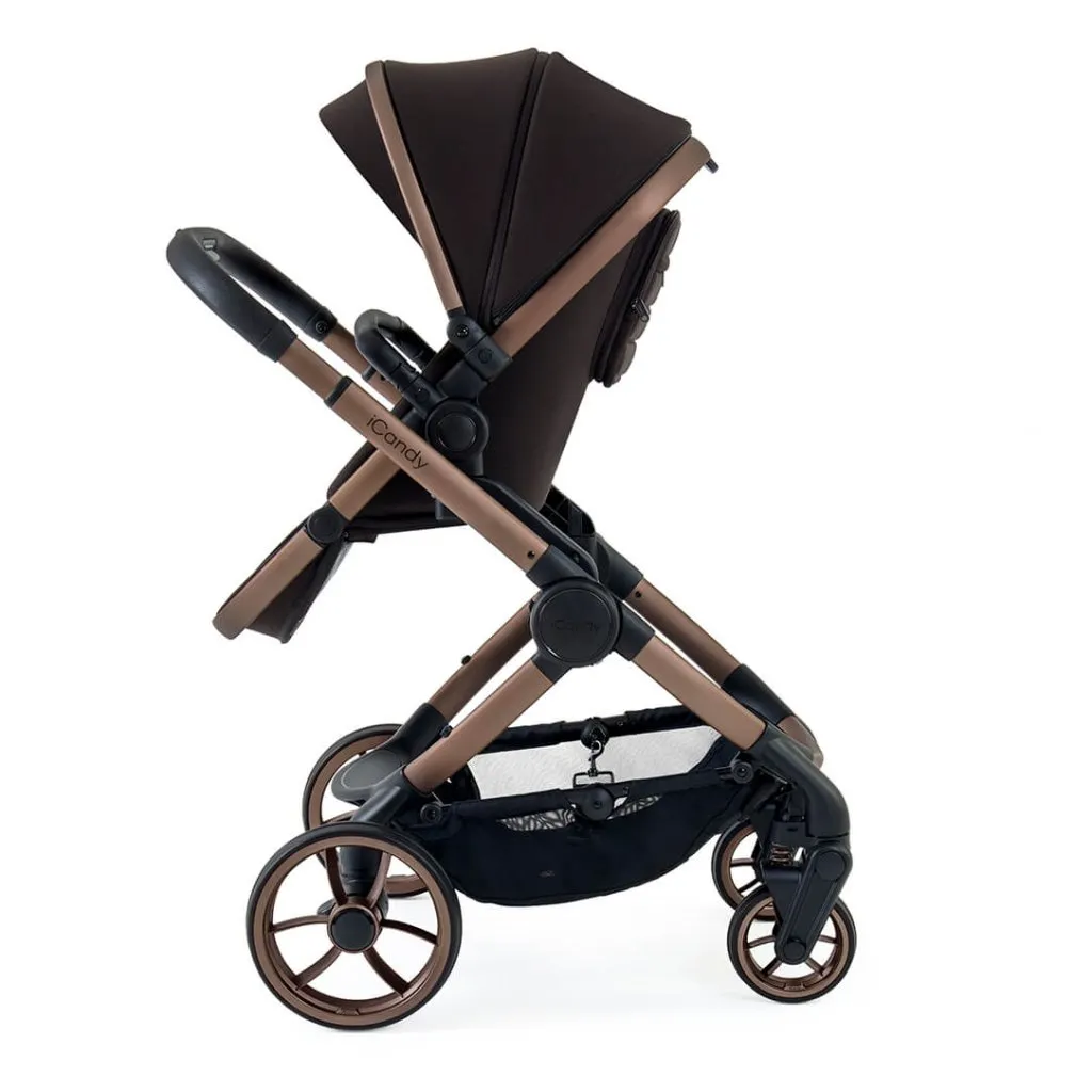 ICANDY Peach 7 Complete Travel System with Cybex Cloud T i-Size Plus - Pecan (Special Edition)