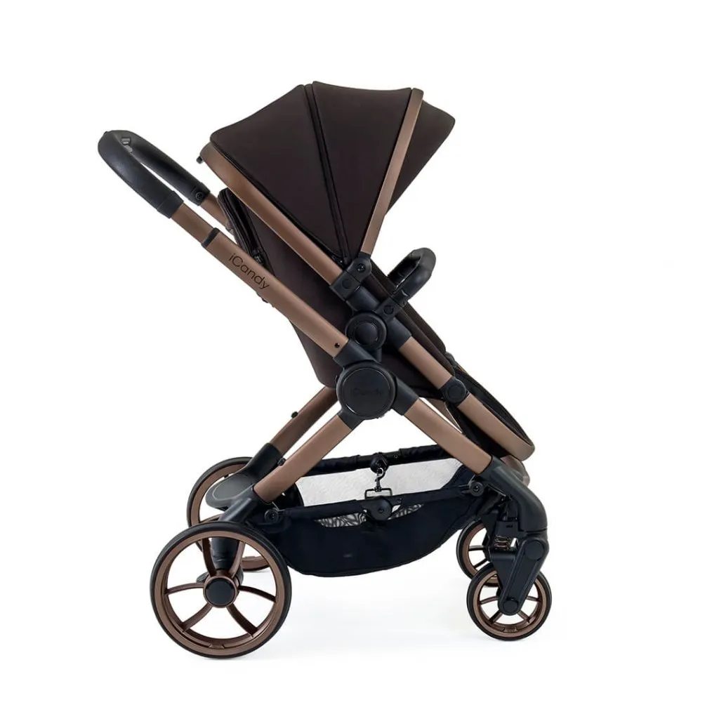 ICANDY Peach 7 Complete Travel System with Cybex Cloud T i-Size Plus - Pecan (Special Edition)