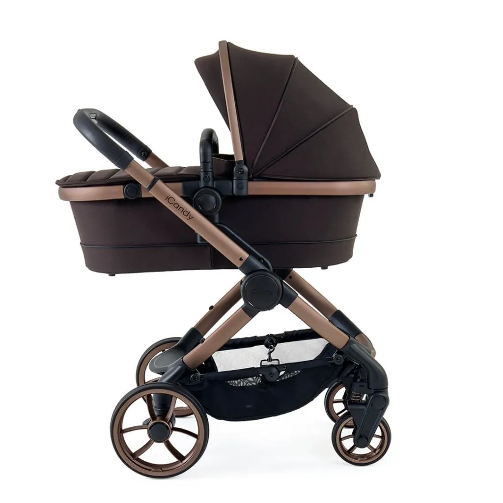 ICANDY Peach 7 Complete Travel System with Cybex Cloud T i-Size Plus - Pecan (Special Edition)