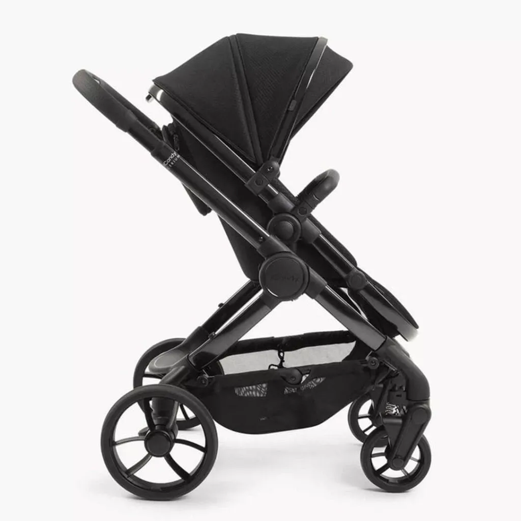 ICANDY Peach 7 Designer Collection Cerium Complete Bundle with COCOON Car Seat and Base - Black