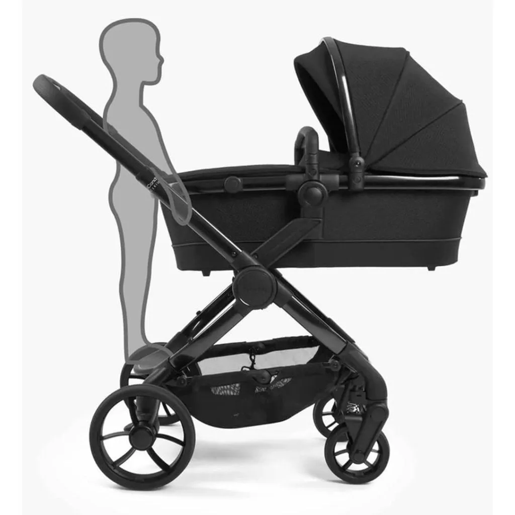 ICANDY Peach 7 Designer Collection Cerium Complete Bundle with COCOON Car Seat and Base - Black