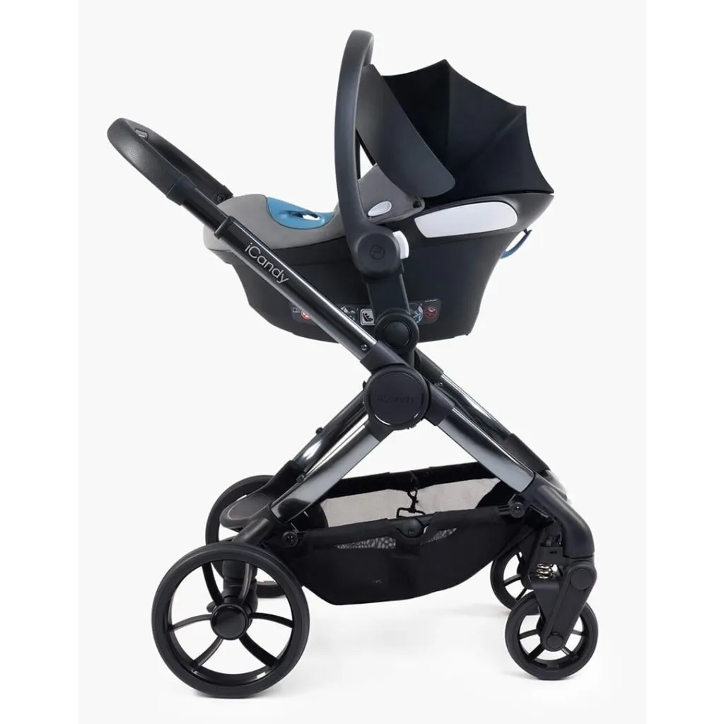 ICANDY Peach 7 Double Pushchair and Carrycot Combo Set - Cobalt