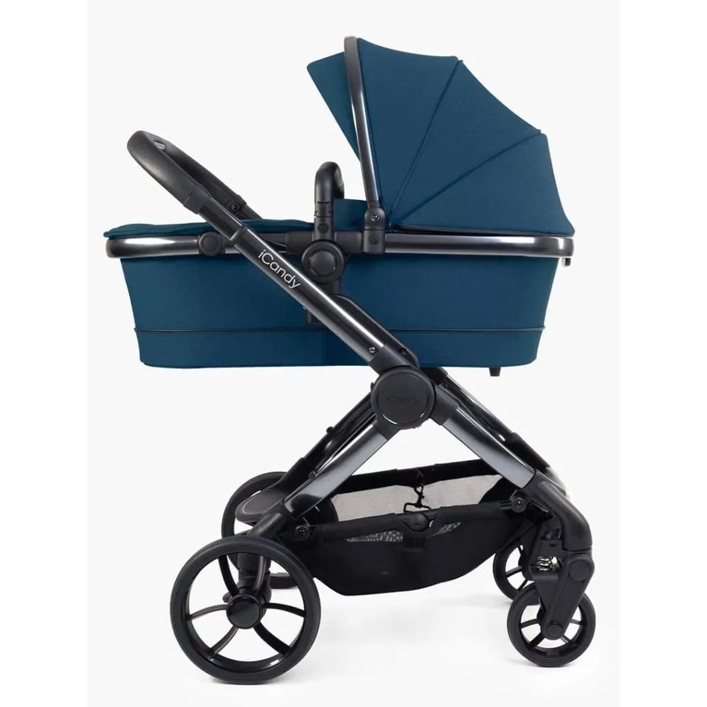 ICANDY Peach 7 Double Pushchair and Carrycot Combo Set - Cobalt