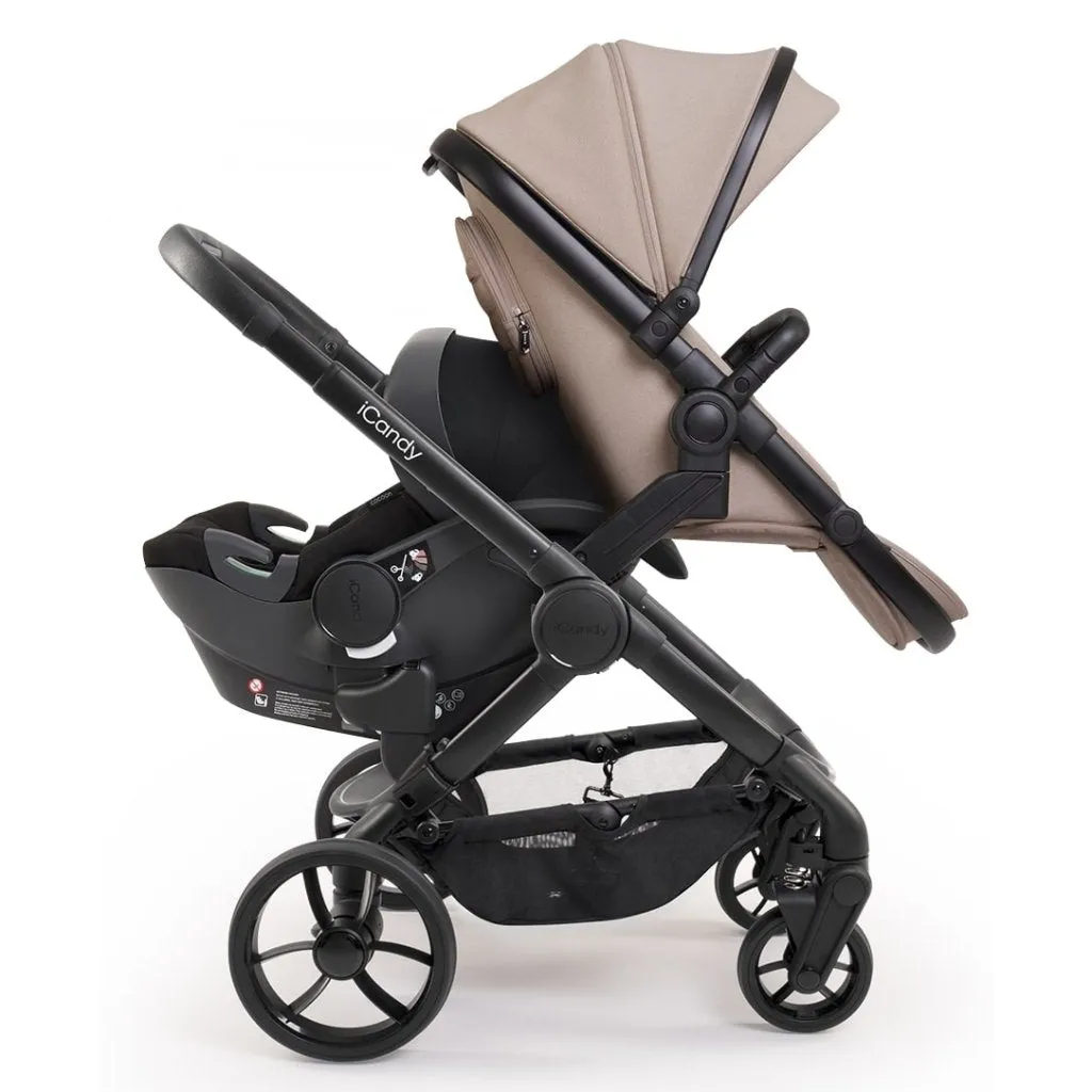 ICANDY Peach 7 Double Pushchair and Carrycot Combo Set - Cookie