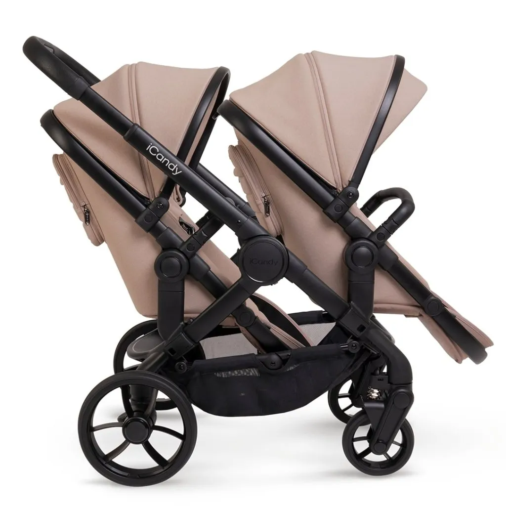 ICANDY Peach 7 Double Pushchair and Carrycot Combo Set - Cookie