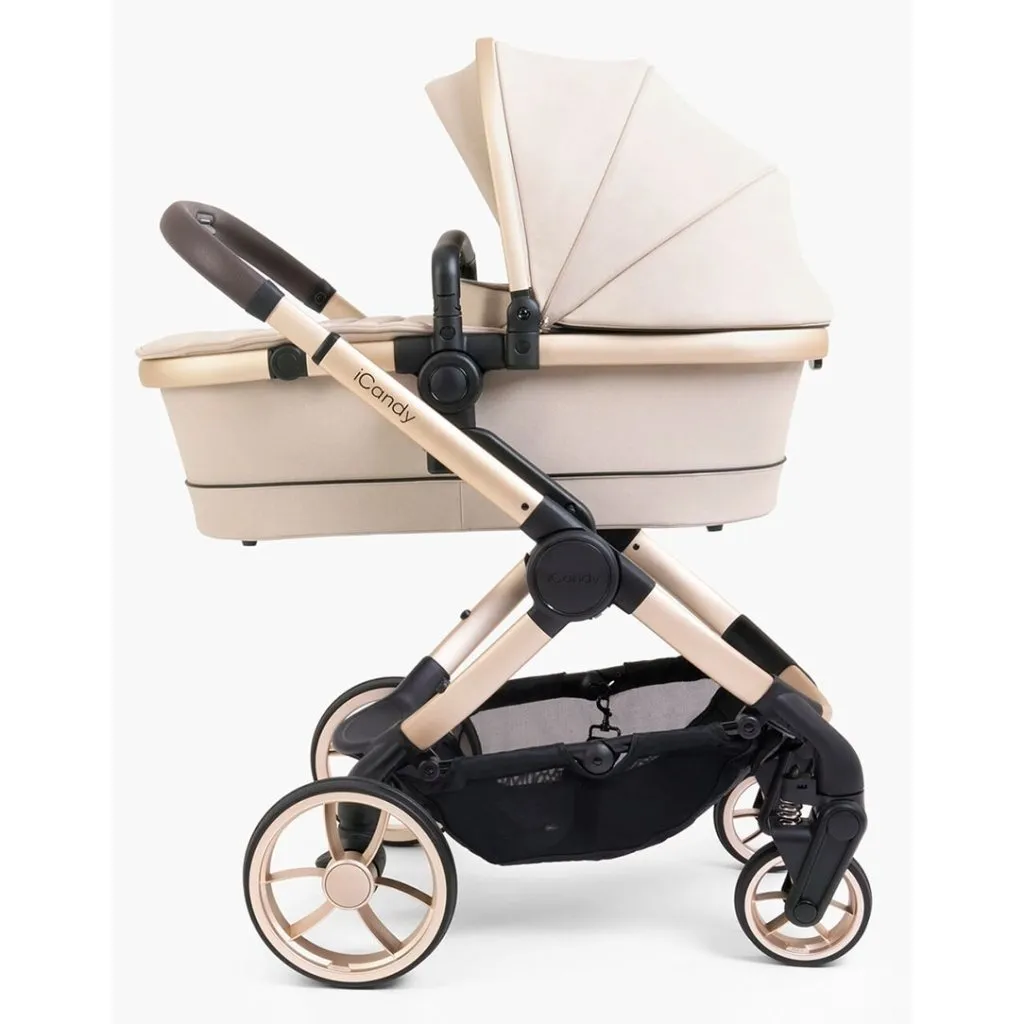 ICANDY Peach 7 Pushchair and Carrycot Combo Set - Biscotti