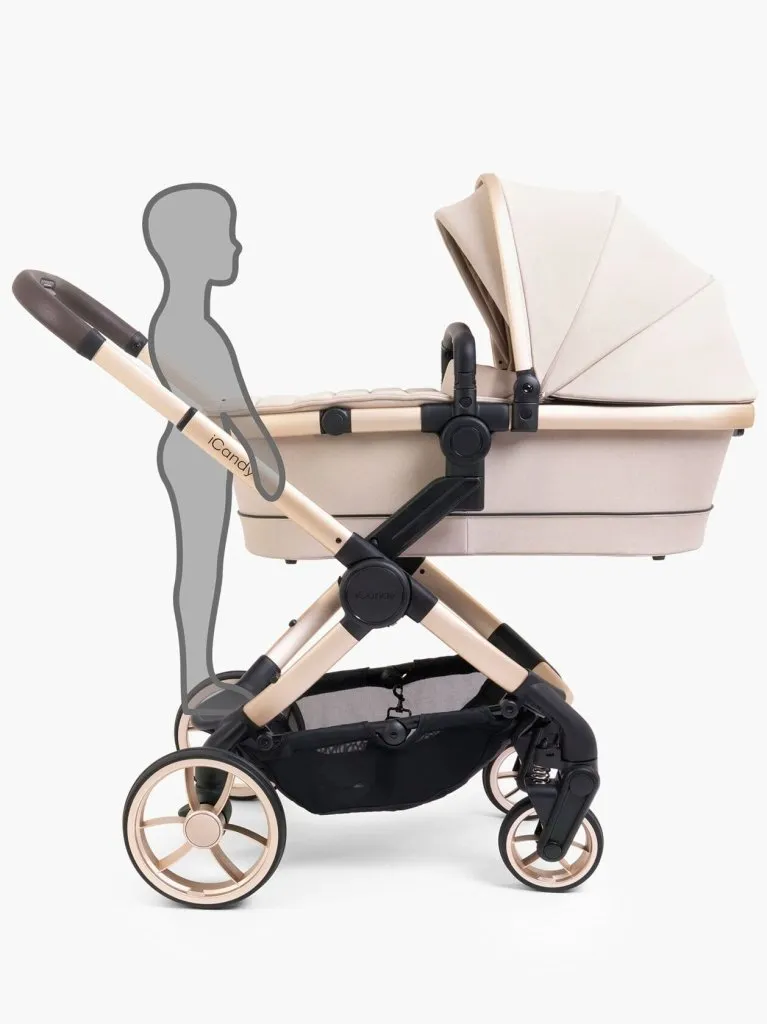 ICANDY Peach 7 Pushchair and Carrycot Combo Set - Biscotti