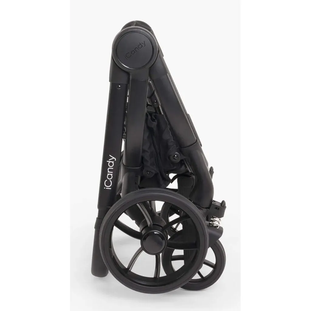 ICANDY Peach 7 Pushchair and Carrycot Combo Set - Black Edition