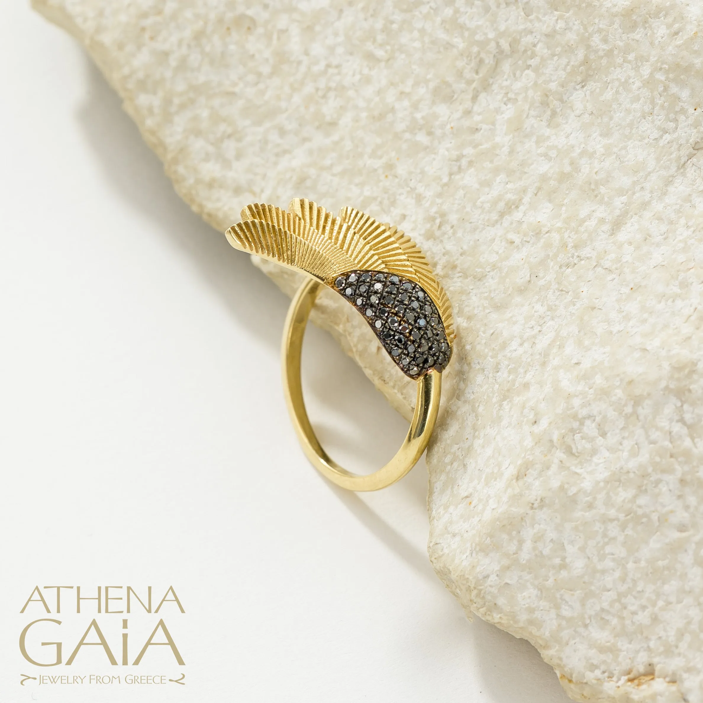Icarus Golden Wing Ring (Medium)