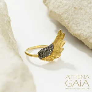 Icarus Golden Wing Ring (Medium)