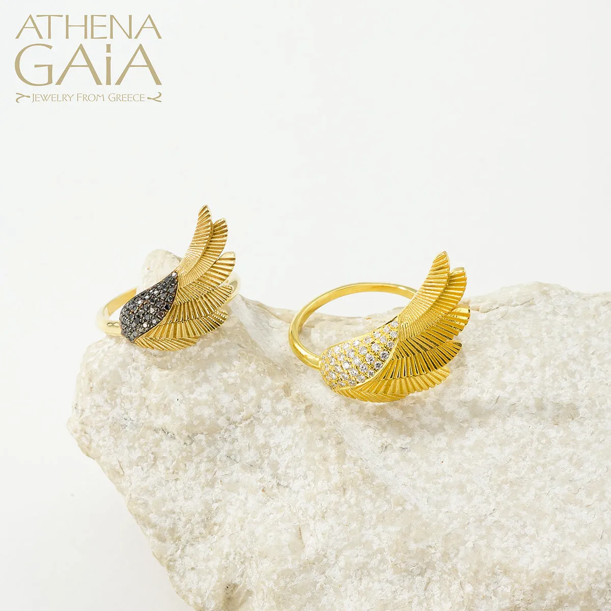 Icarus Golden Wing Ring (Medium)