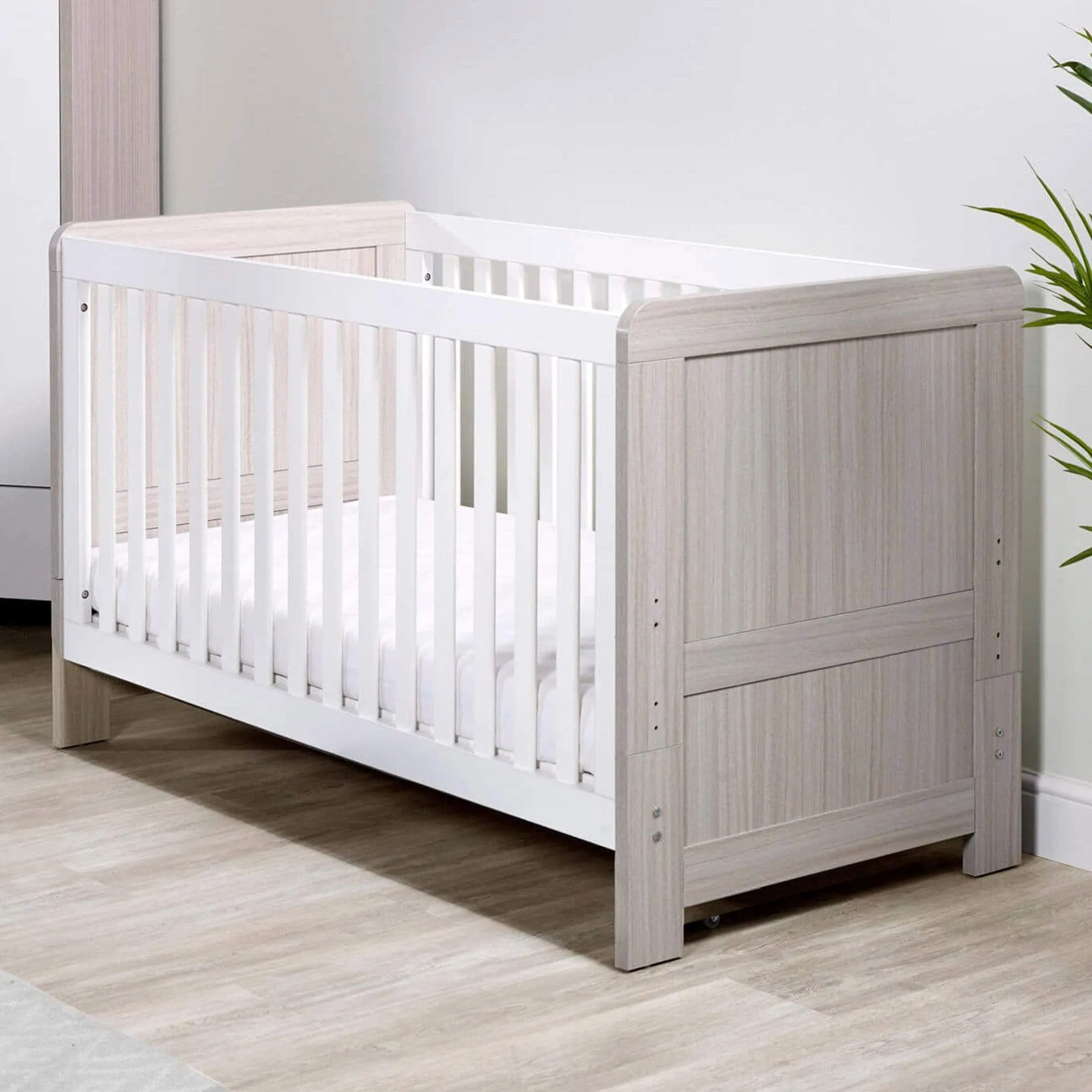 Ickle Bubba Pembrey Cotbed Ash Grey & White