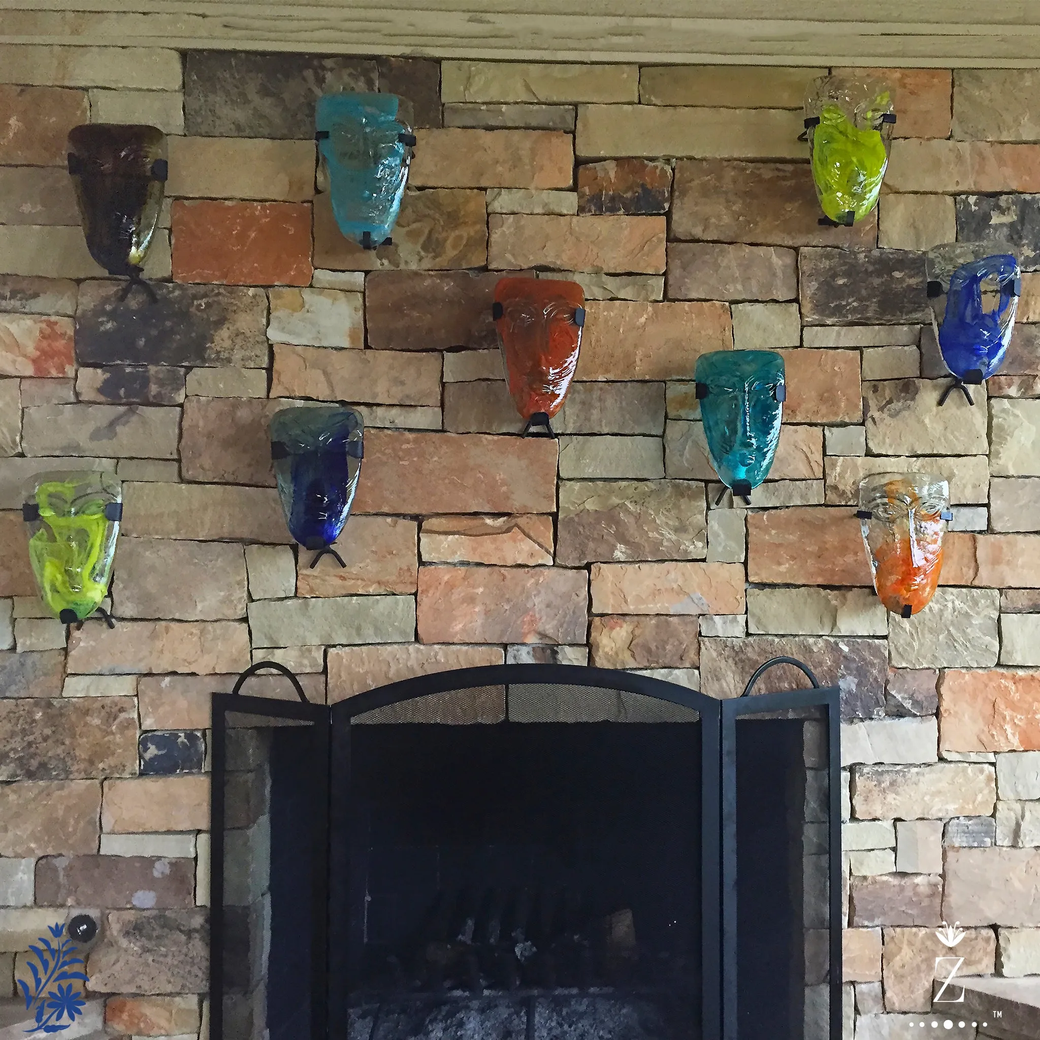Indio Glass Mask | Aqua